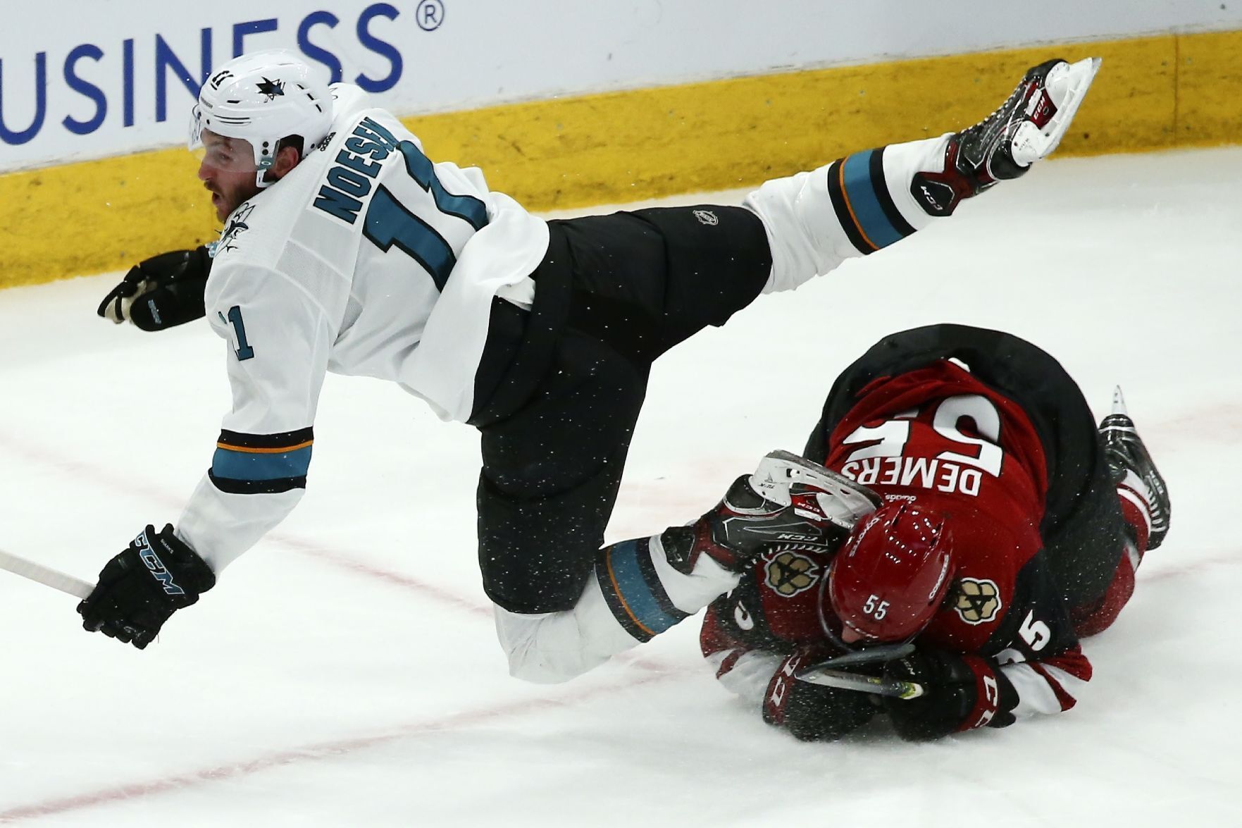 APTOPIX Sharks Coyotes Hockey